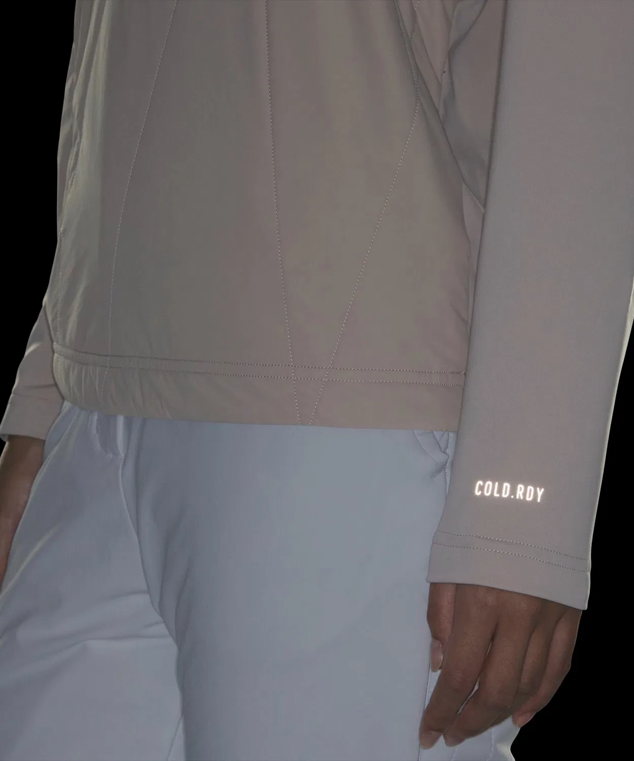 Женская футболка с длинным рукавоми высоким воротом Adidas Golf, Brown — фото 4