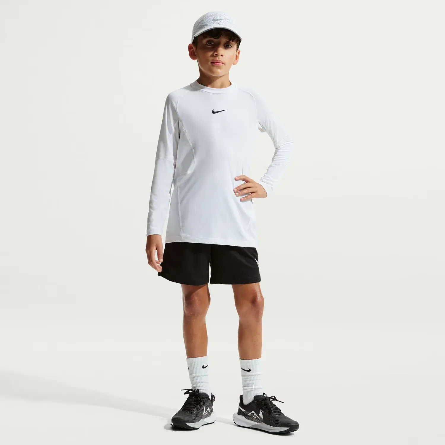 Детские шорты для мальчиков с технологией Dri-FIT Nike, Negro — фото 3