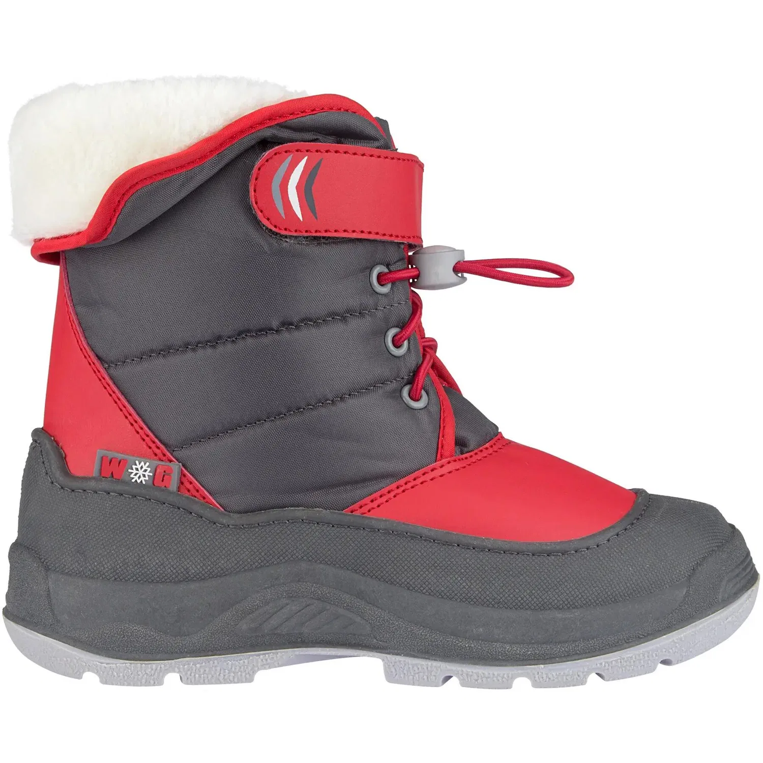 Детские зимние ботинки с принтом Hoppin' Bieber Winter-Grip, Grau Kohlengrau Rot