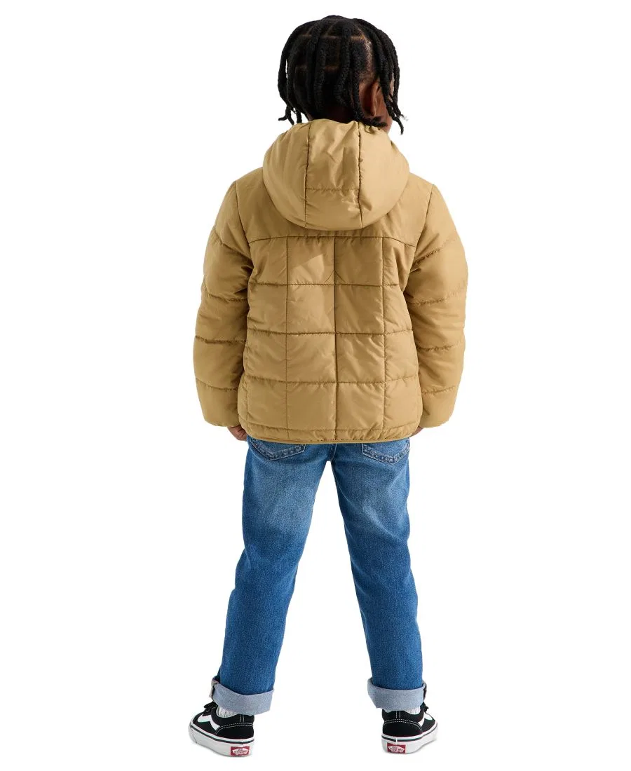 Детская куртка-худи с капюшоном Shasta Reversible The North Face, Teddy Brown — фото 4