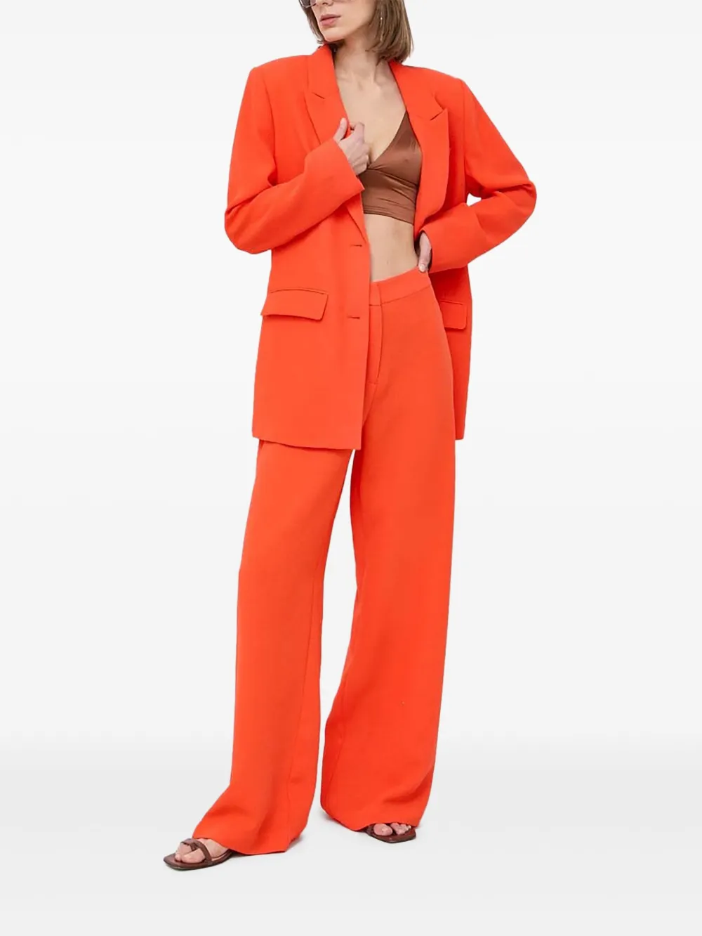 

Однобортный пиджак Notes du Nord, оранжевый