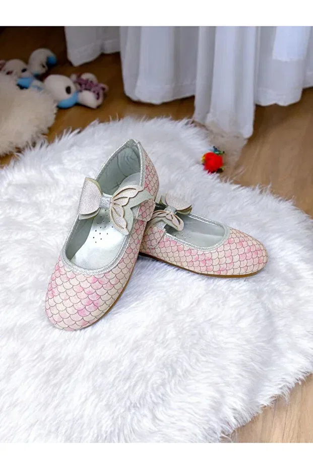 Детские балетки для девочек с ортопедической стелькой Pediashoes, Pink — фото 2