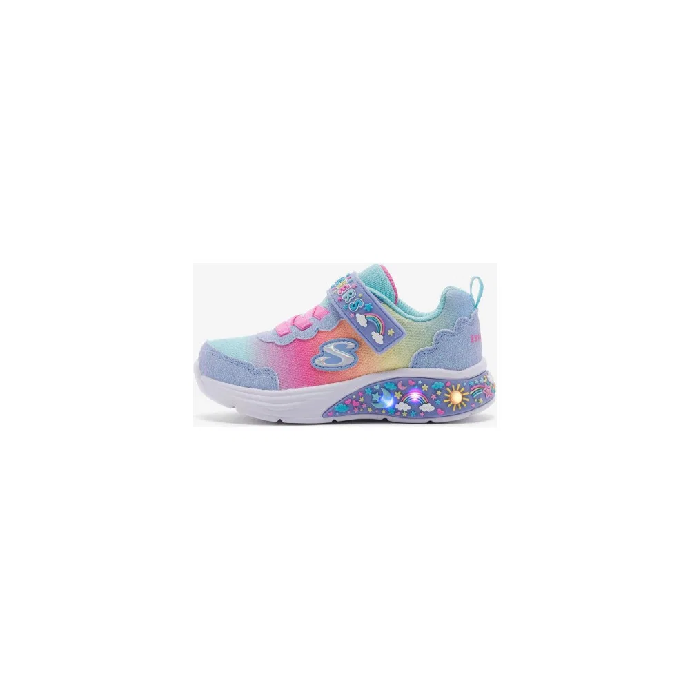 Детские кроссовки для девочек с подсветкой My Dreamers, Blue Skechers