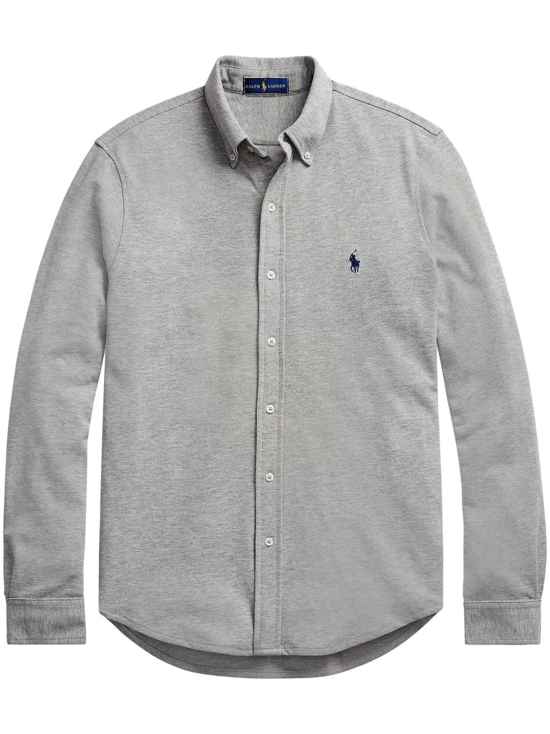 Рубашка с вышитым логотипом Ralph Lauren Polo Ralph Lauren, серый