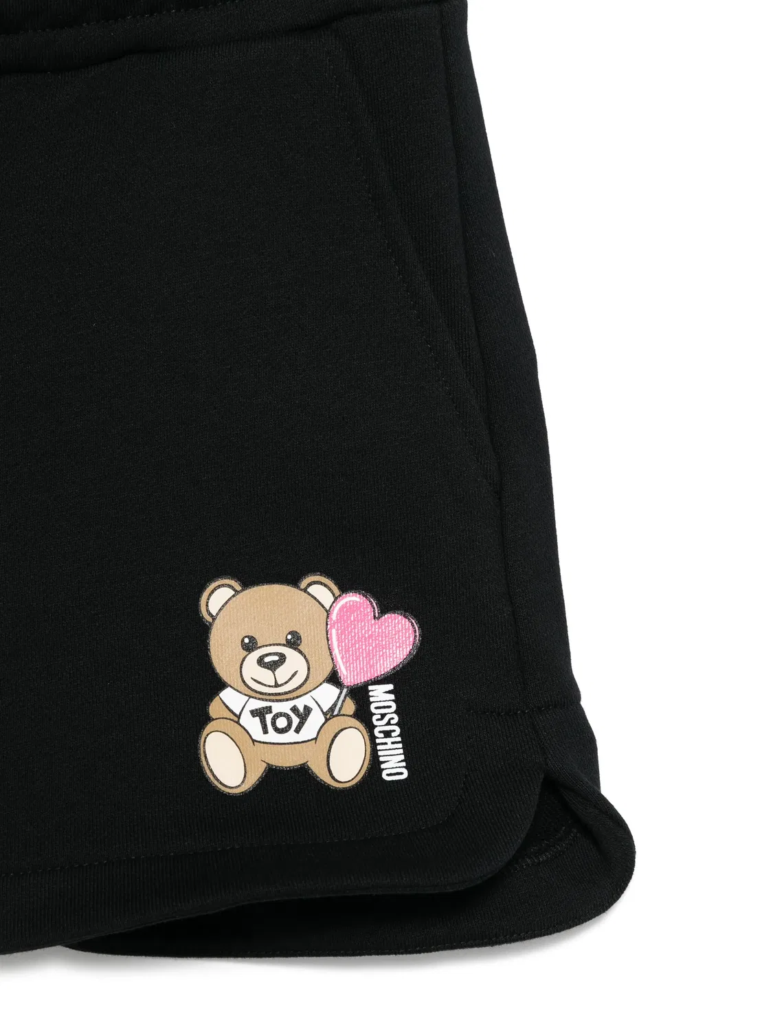 Moschino Шорты из 100% хлопка черные для девочек — фото 2