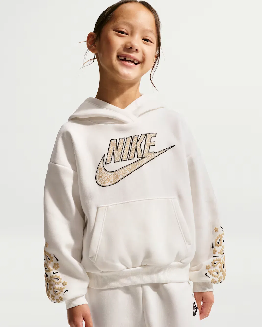 Детский комплект: толстовка и спортивные штаны Nike Retro Remix, Sail — фото 2