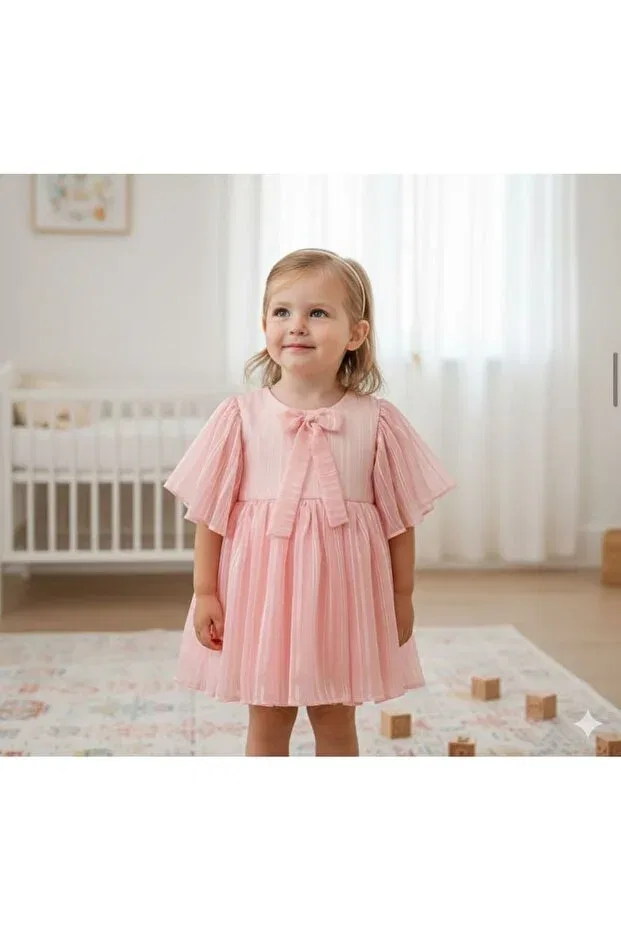 Детское платье для девочек хлопковое Gül Baby, Pink