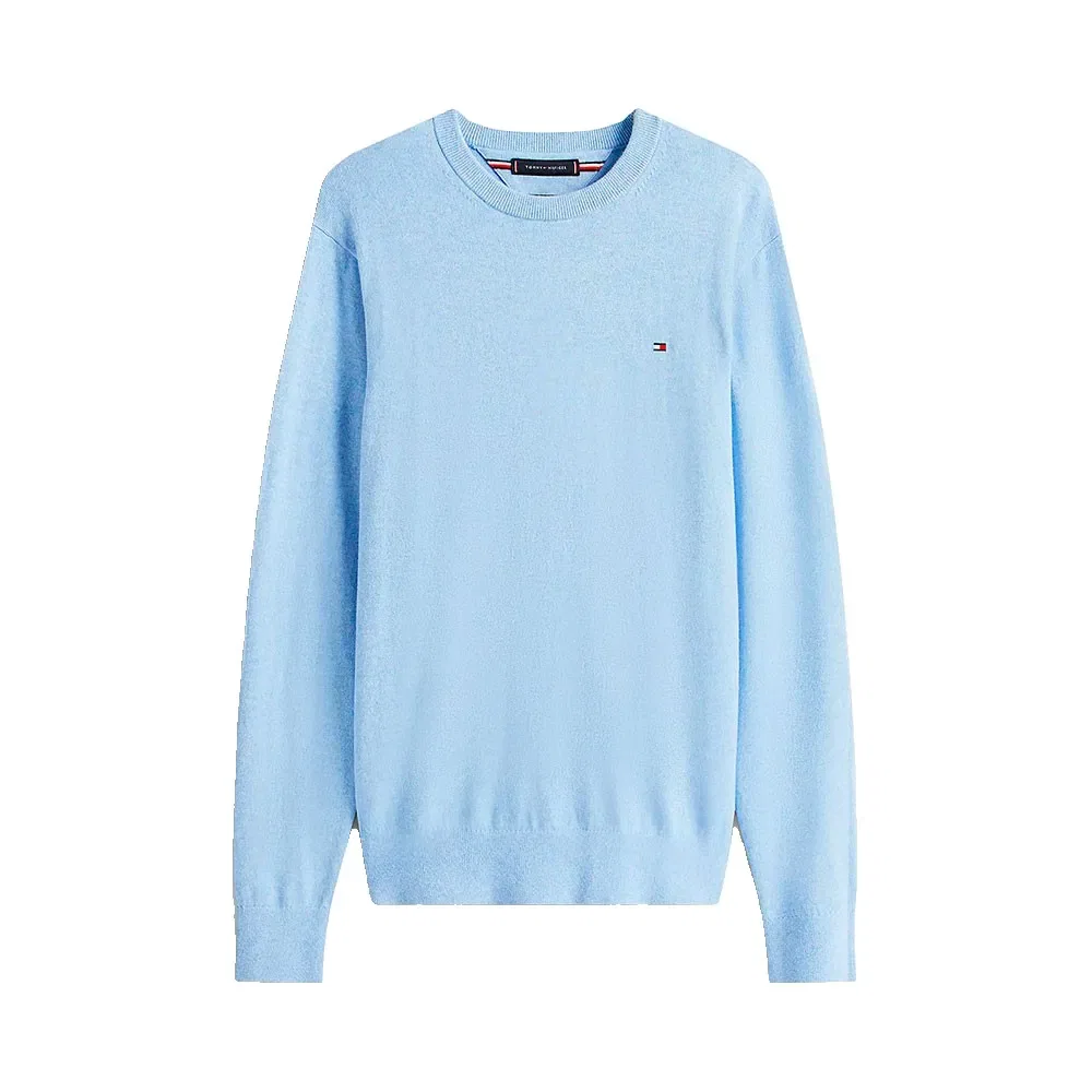 Мужской свитер с круглым вырезом MW0MW28046 Tommy hilfiger, Blue — фото 3