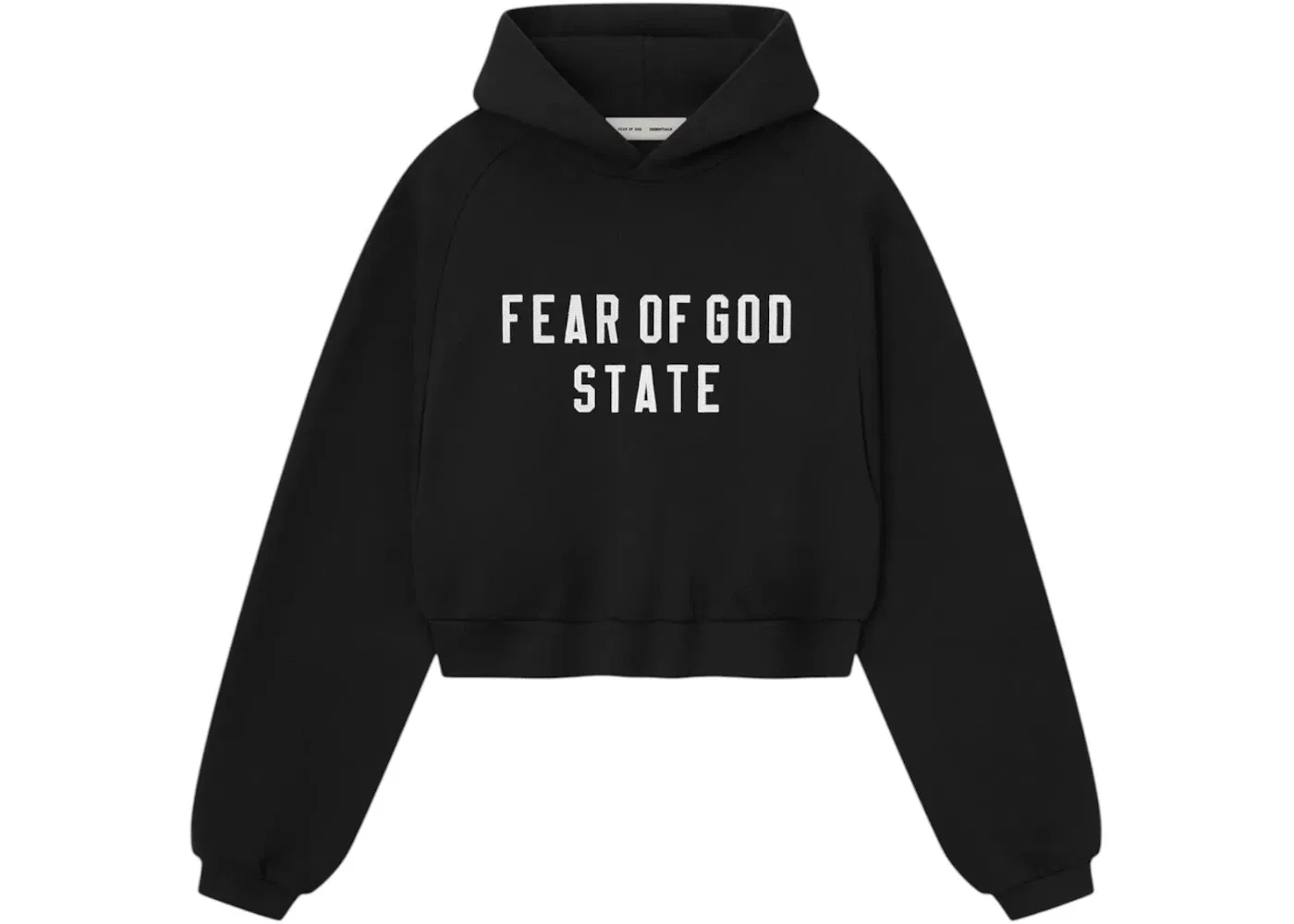 Женский худи с длинным рукавом Fear of God Essentials, Jet Black