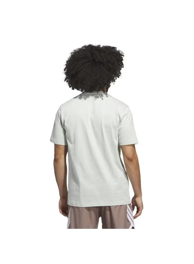 Футболка с принтом Spotlight tee Adidas, зеленый — фото 3