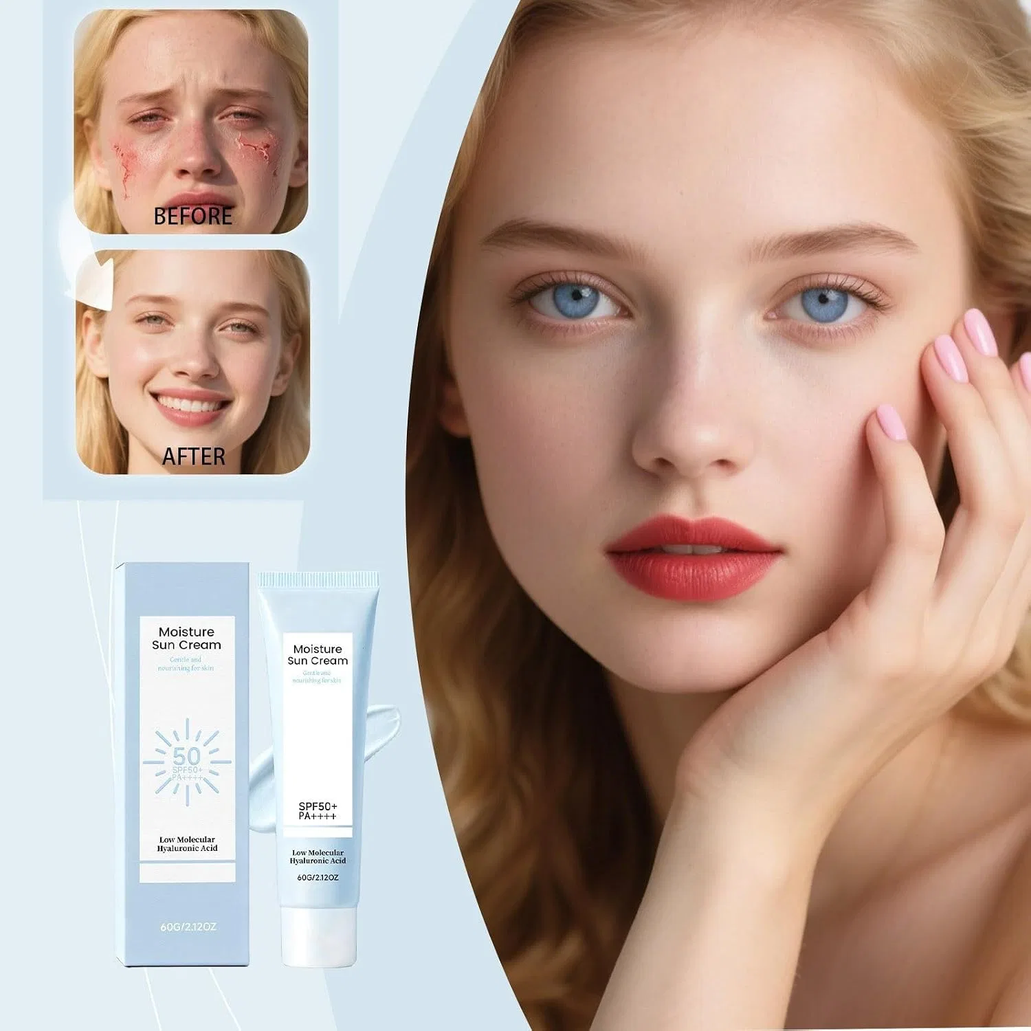 Солнцезащитный крем SPF50 PA++++, Auriskin, 60 мл — фото 2