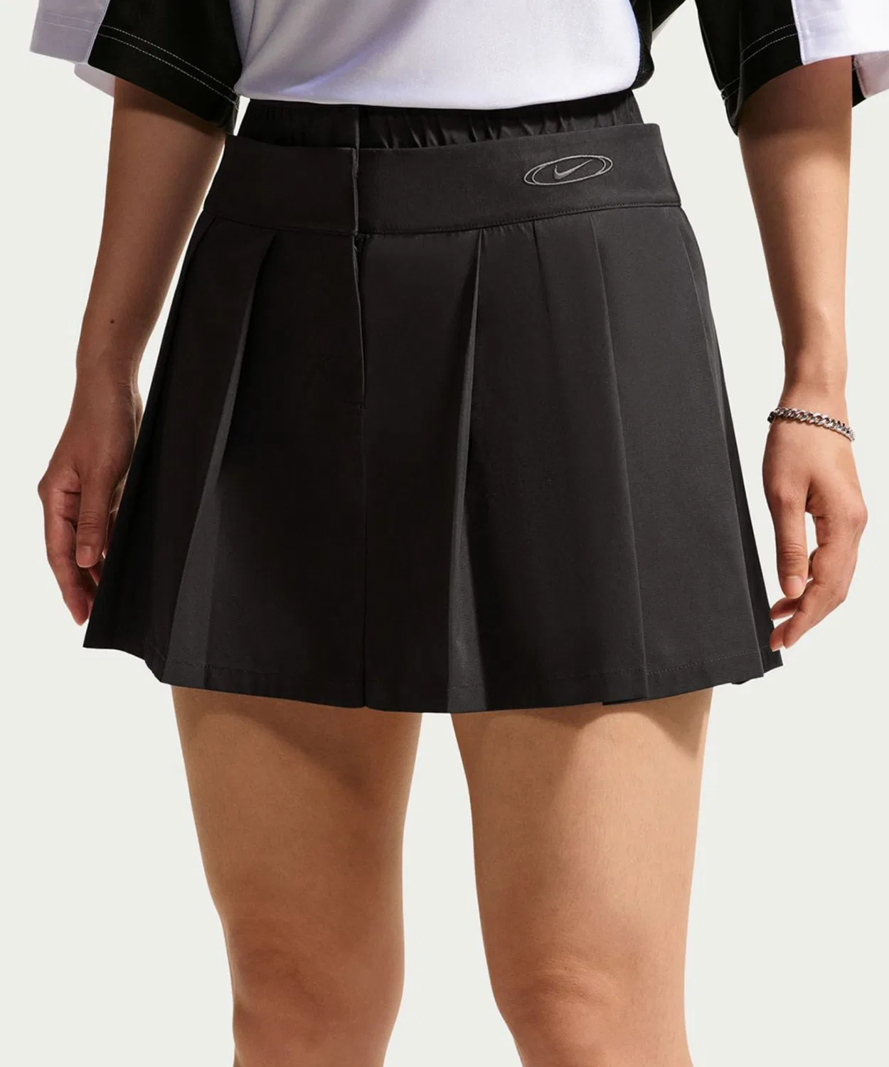 Женская мини-юбка с плиссе из тафты NIKE AS W NK Street Pleated Mini SK, Black
