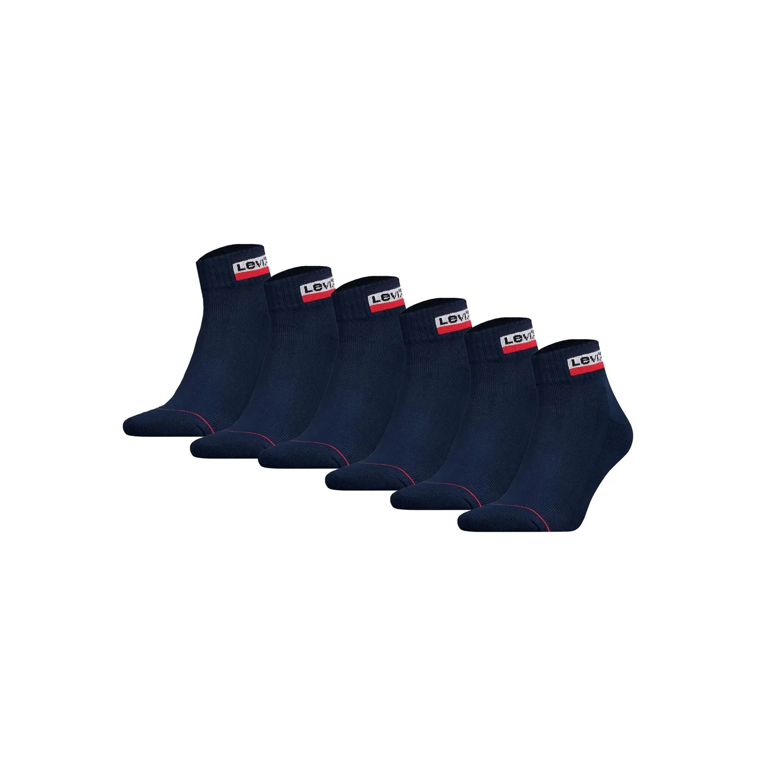 Унисекс короткие носки 6 пар Levi's, Blue