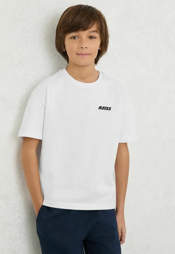 Футболка с круглым вырезом и логотипом Reiss, White
