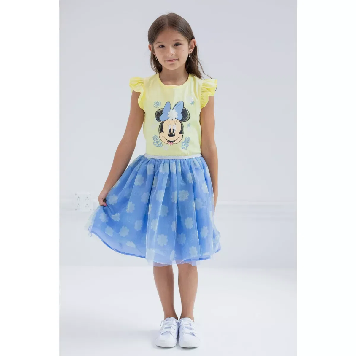 Детское платье для девочек без рукавов Disney Minnie Mouse, Yellow — фото 2