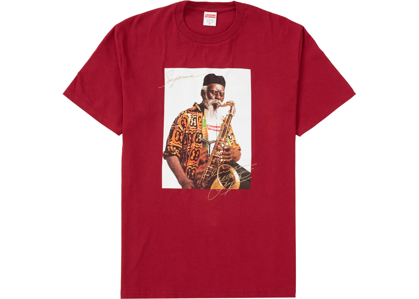 Мужская футболка с принтом Pharoah Sanders Tee Supreme, Cardinal
