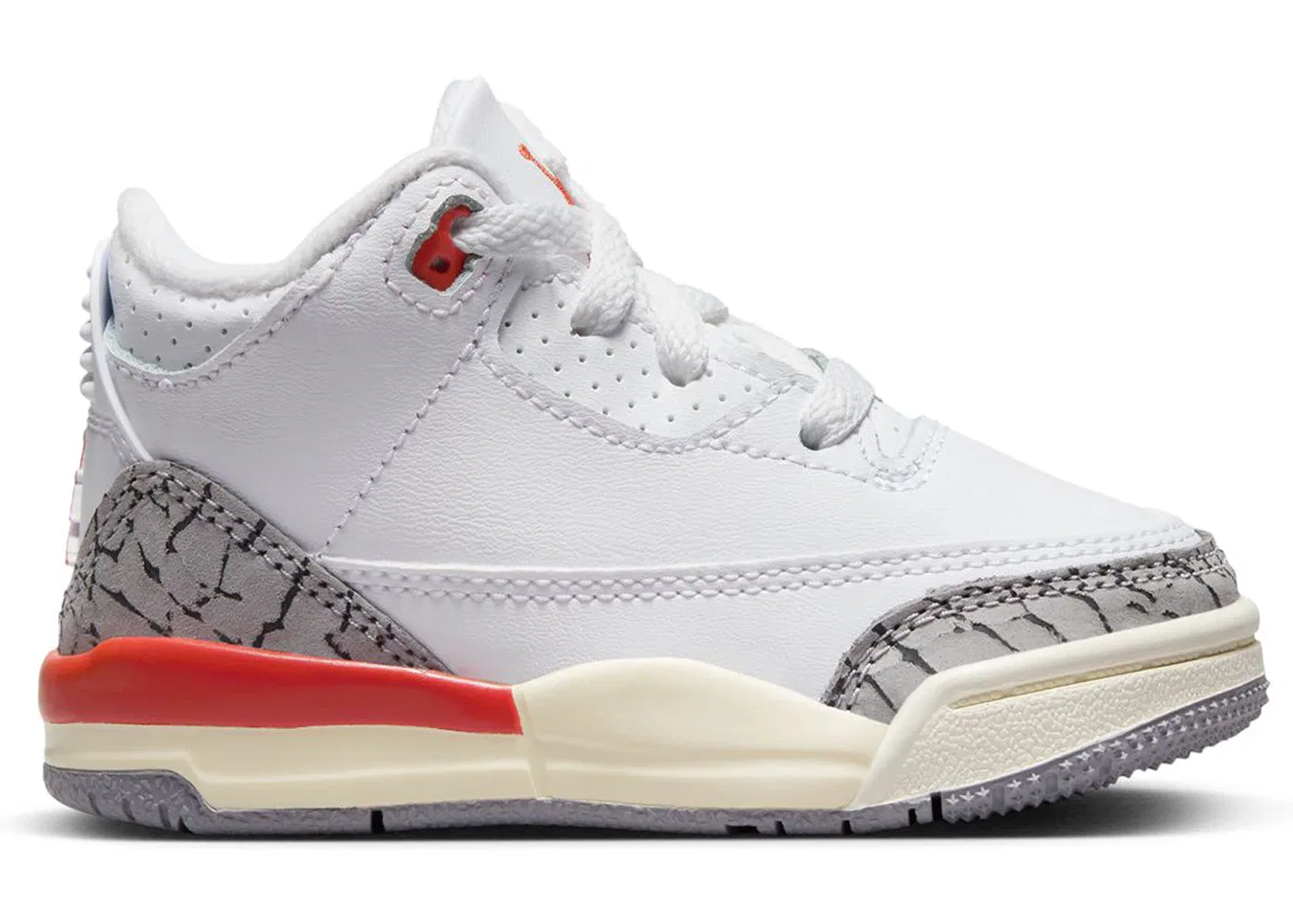Детские кроссовки Lifestyle Jordan 3 Retro Jordan, White/Cosmic Clay/Sail/Cement Grey/Anthracite
