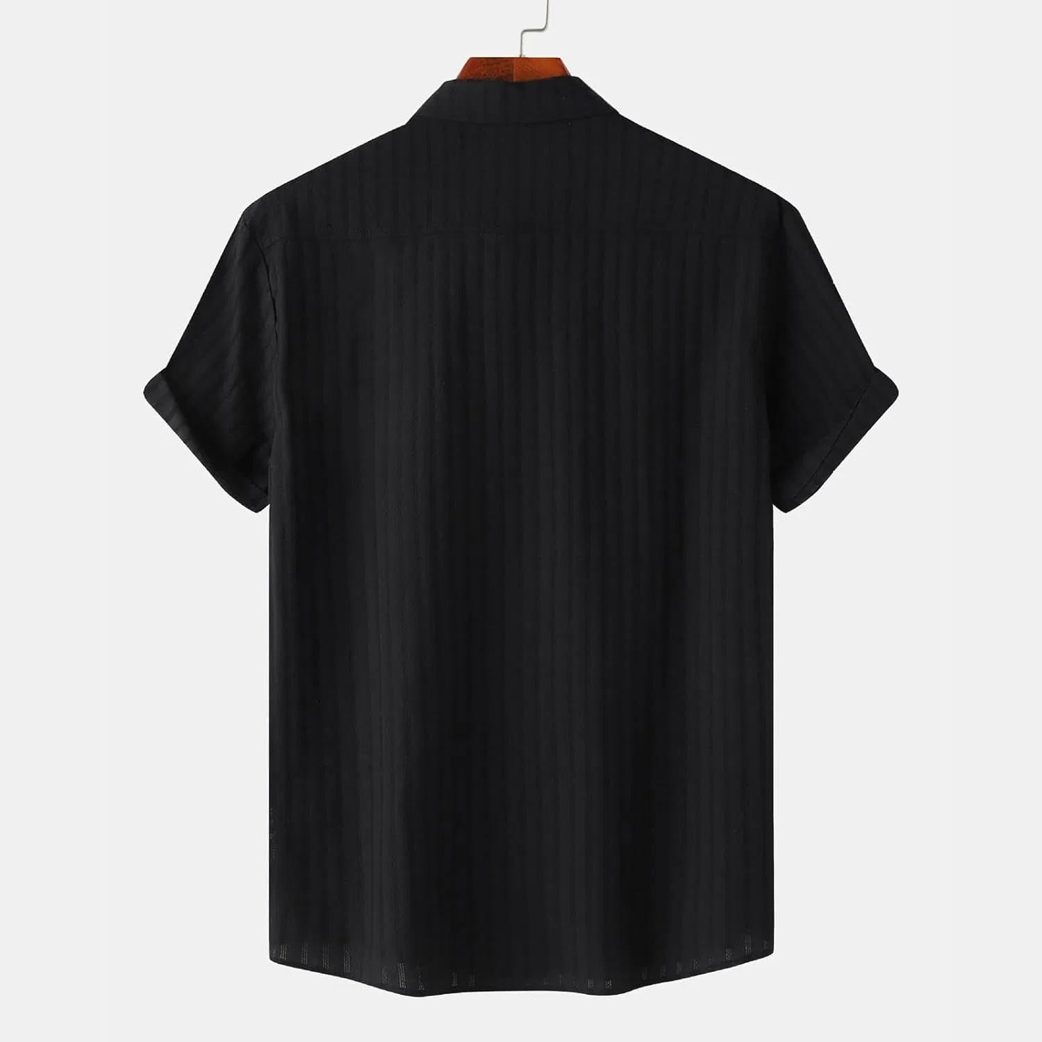 Мужская футболка с карманом Regular Fit, Black — фото 4