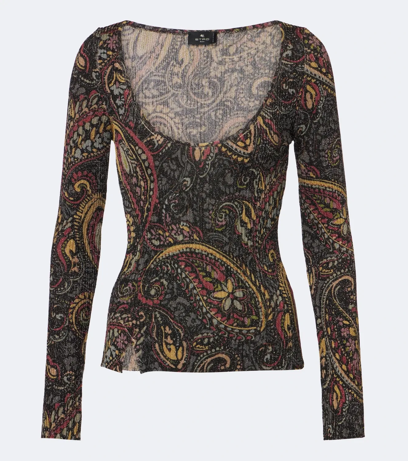 Топ с узором пейсли Etro, мультиколор