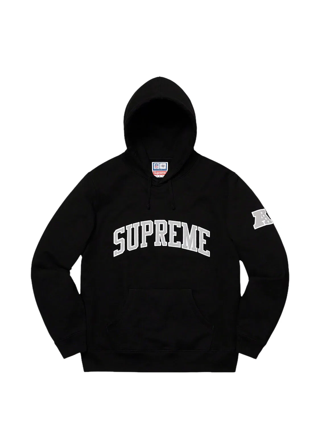 Худи с логотипом из коллаборации с Raiders '47 Supreme, черный