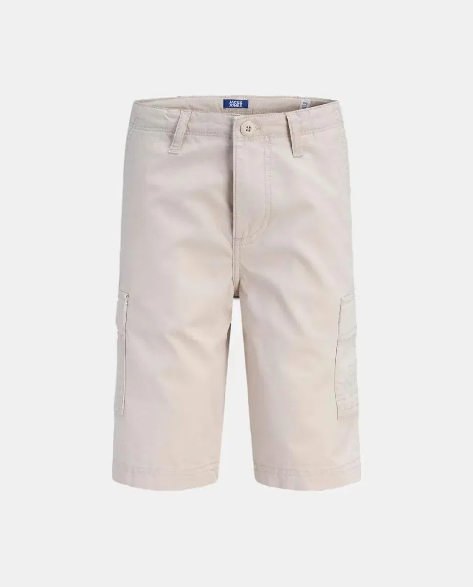 Детские шорты-бермуды для мальчиков свободного кроя Relaxed Fit Jack & Jones, Crema