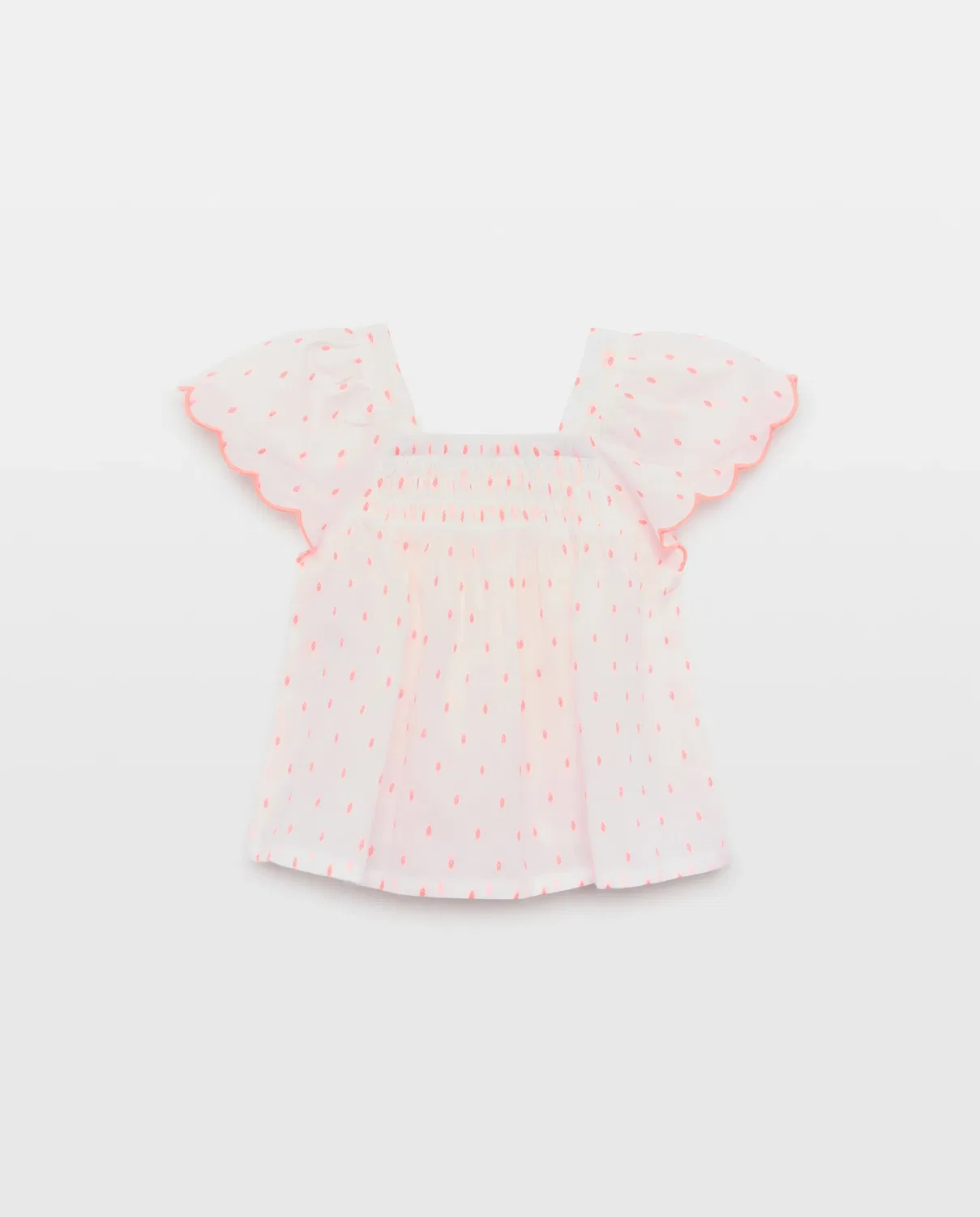 Детская рубашка для девочек с пчелиными сотами Plumeti Baby El Corte Inglés, Blanco — фото 2