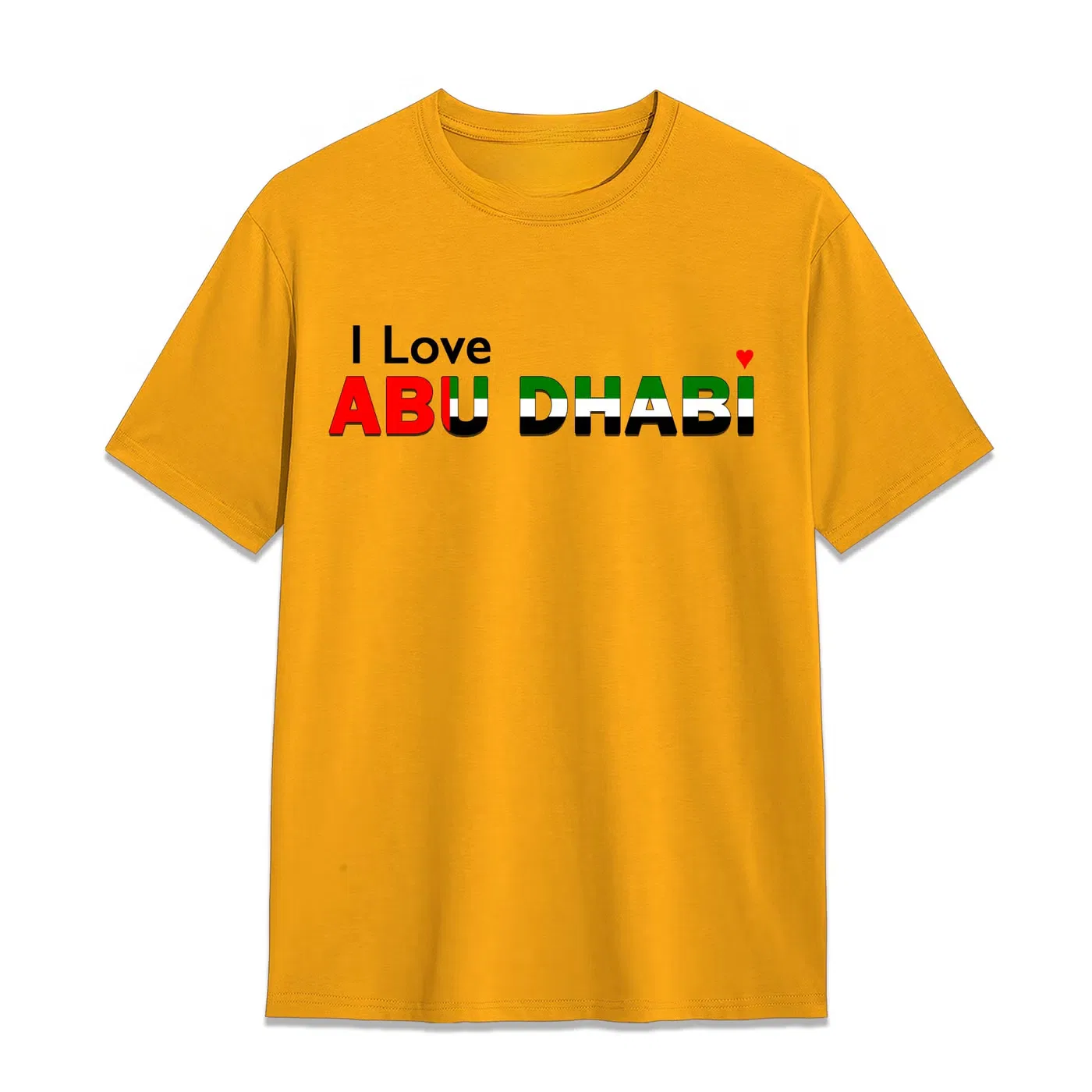Футболка с принтом I Love Abu Dhabi Yoo Street, желтый