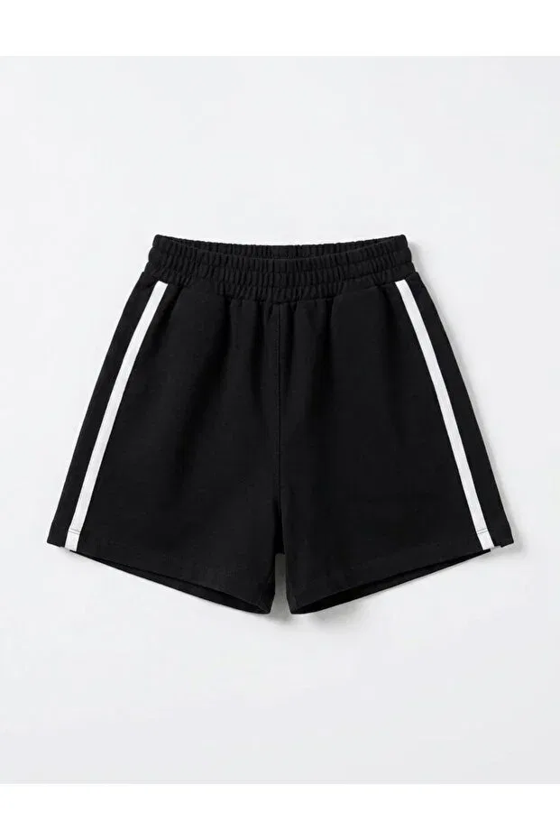 Детские спортивные шорты для девочек хлопковые Mirkidsclub, Black