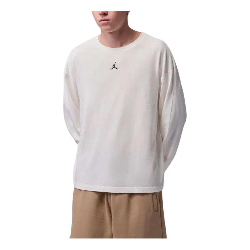 Мужская футболка Flight Heavyweight T-Shirt 'Sail Black' Jordan, Sail/Black