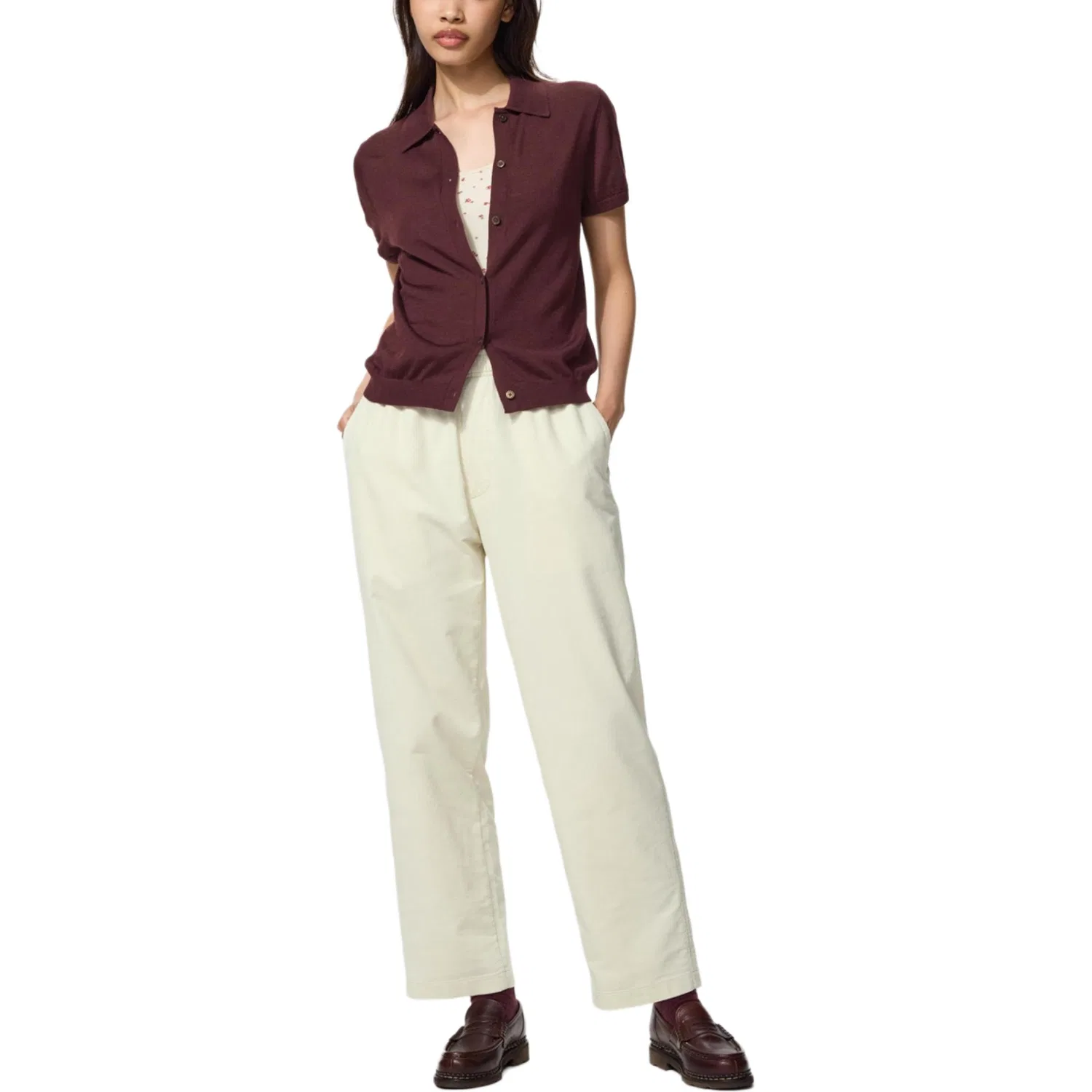 Детские повседневные брюки Ivory SS26 Casual Pants Unisex UNIQLO — фото 3
