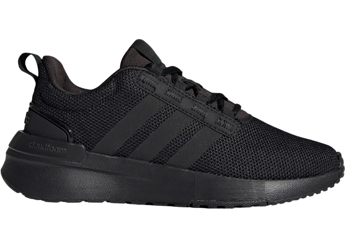 Детские кроссовки для мальчиков с закрытой пяткой Adidas Racer TR21, Core Black Core Black Carbon