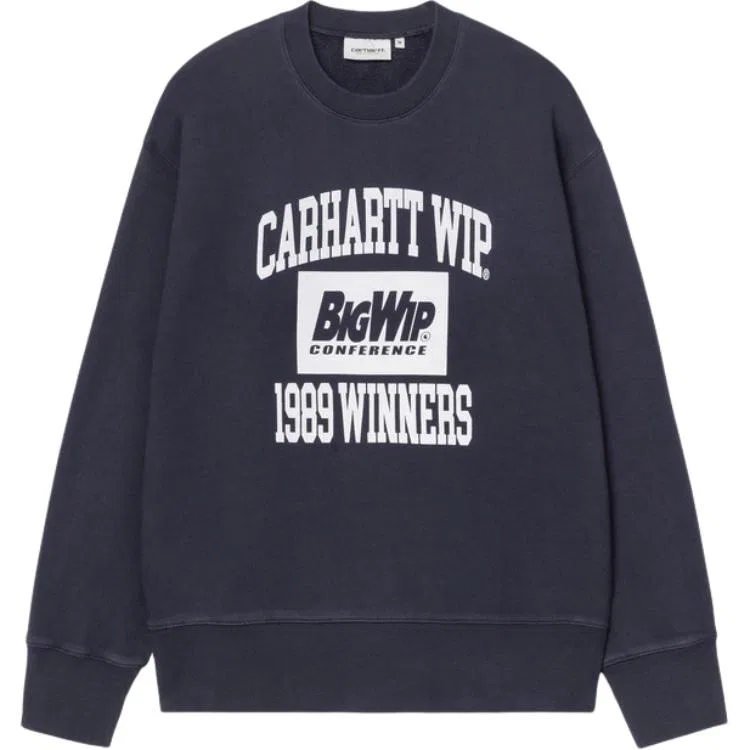 Детский свитшот унисекс с круглым вырезом Army Blue Carhartt WIP, Army Blue