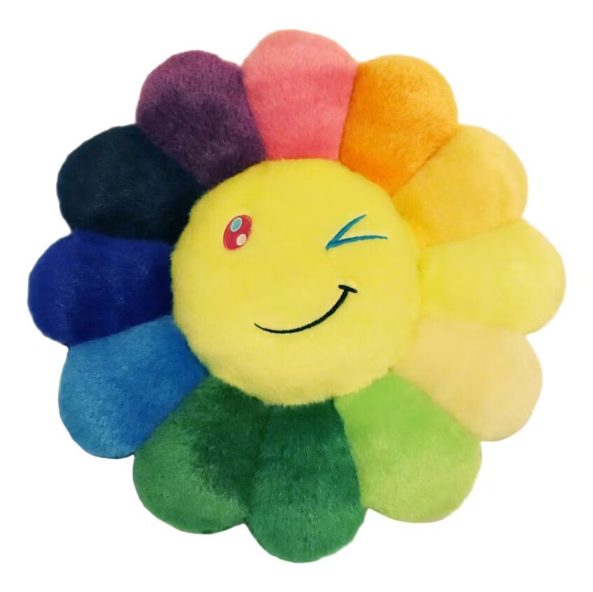 

Мягкая плюшевая фигурка Takashi Murakami Flower Emoji 3, 30 см, мультиколор