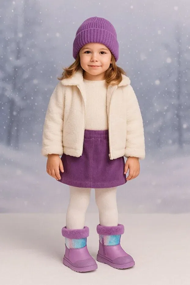 Детские ботинки для девочек с ортопедической стелькой Ays Shoes, Purple — фото 2