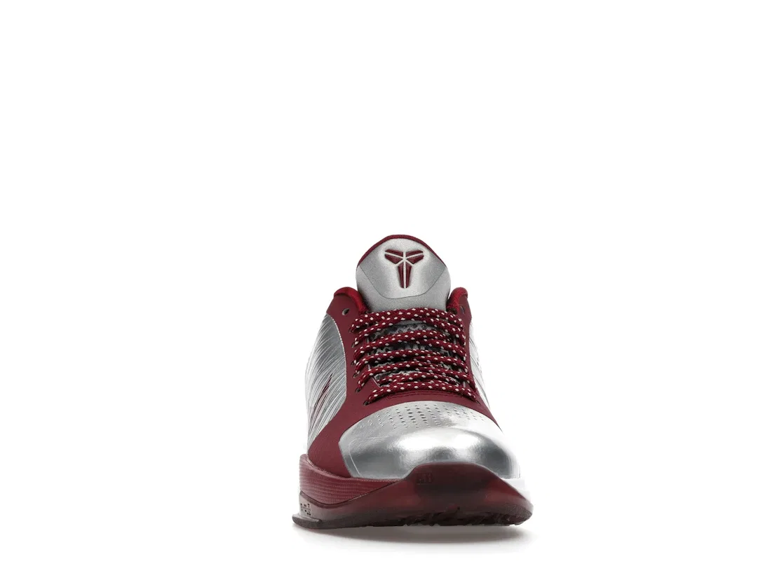 Детские баскетбольные кроссовки Nike Kobe 5, Metallic Silver/Team Red/White — фото 2