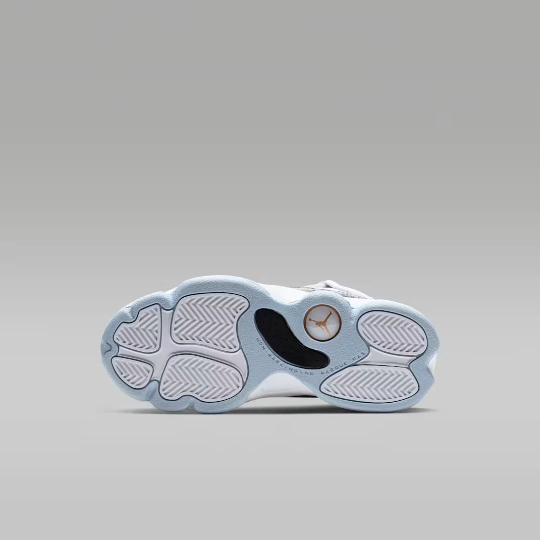 Детские кроссовки Jordan 6 Rings, White/Black/Ice/Metallic Gold — фото 2