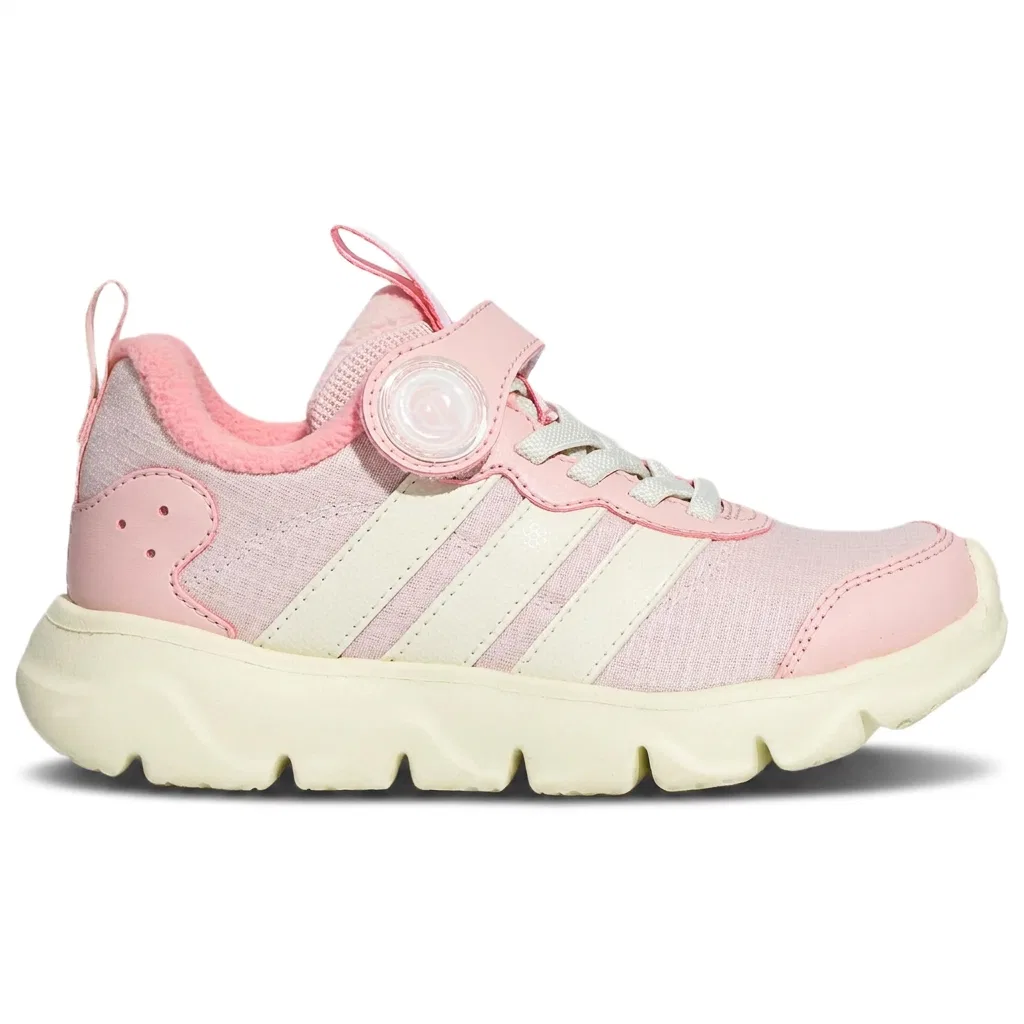 Детские кроссовки для бега с принтом Playflow 2.0 Adidas, Pink/Ivory White — фото 3