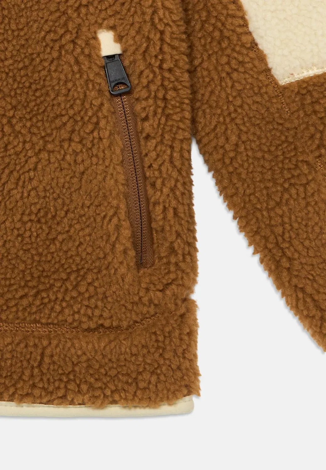 Худи Yupi унисекс - флисовая куртка Napapijri, Medium Brown — фото 3