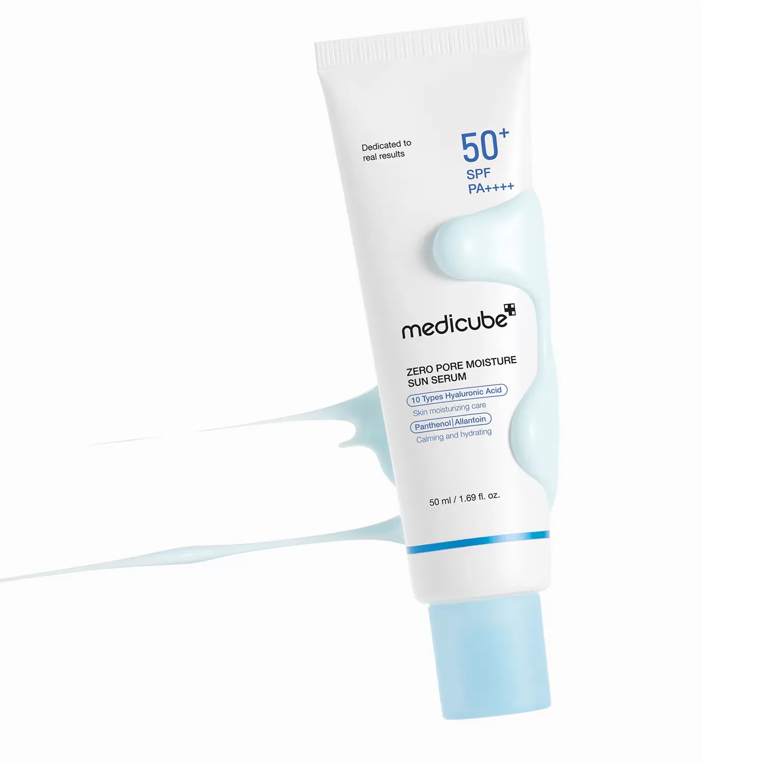 Солнцезащитный увлажняющий флюид для лица LSF 50+ 50 мл MEDICUBE, Zero Pore Moisture Sun Serum — фото 2