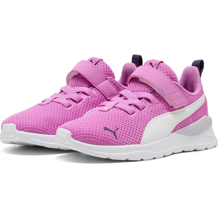 Детские спортивные кроссовки на липучках Anzarun Lite Puma, Розовый — фото 3
