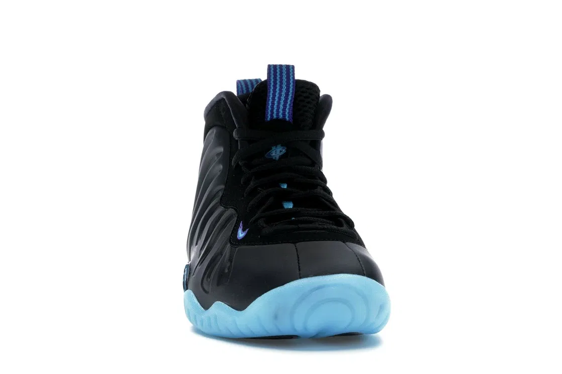 Детские кроссовки для мальчиков с принтом Nike Air Foamposite One Nike, Color: Black/Blue Lagoon-Concord-Blue Chill — фото 2