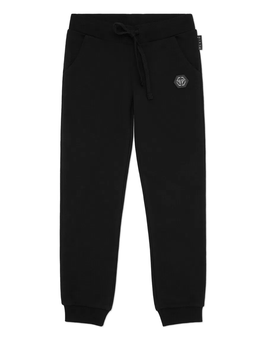Зауженные брюки Philipp Plein черного цвета