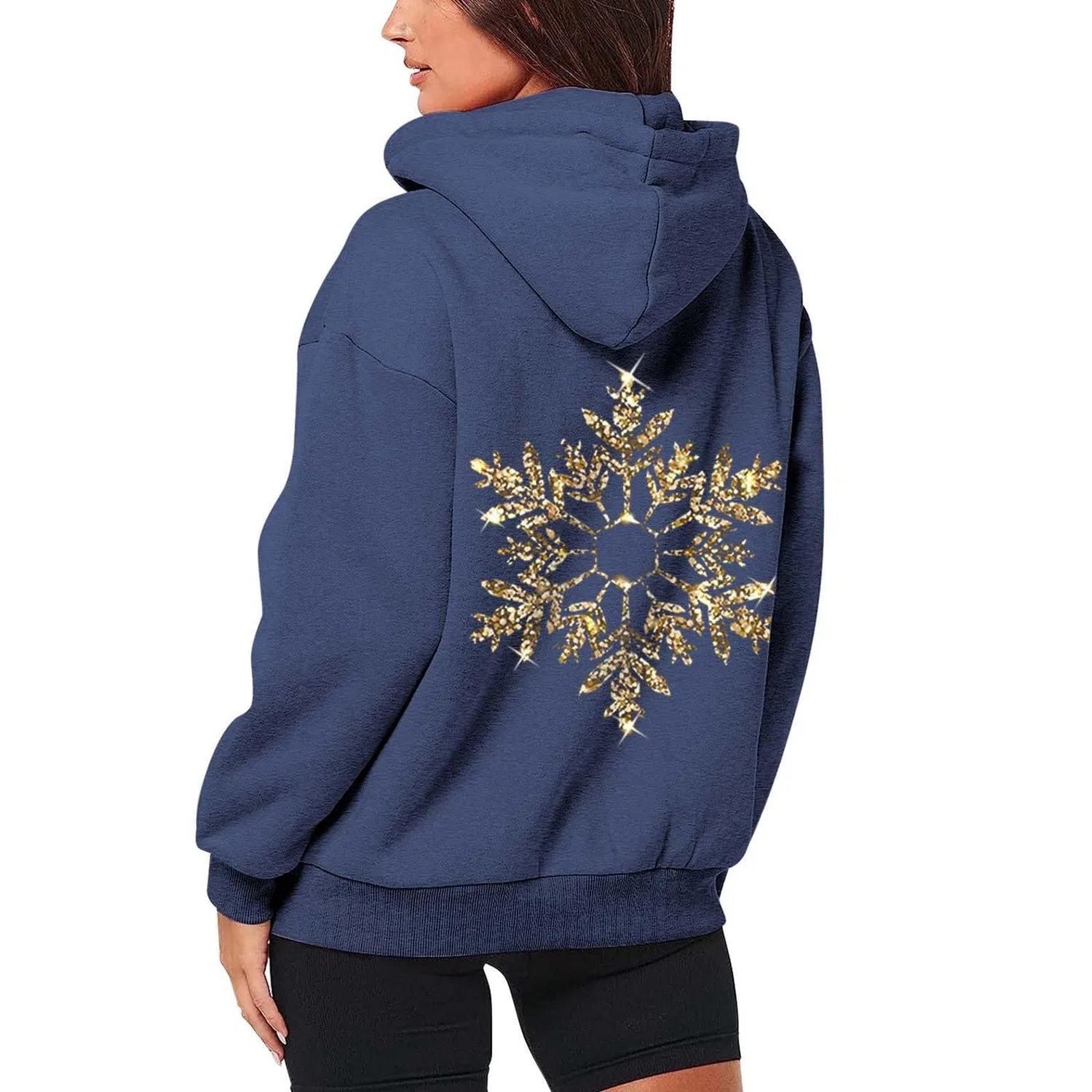 Женское пальто с капюшоном и длинным рукавом Moda Moda Natale Stampato, Marina Militare