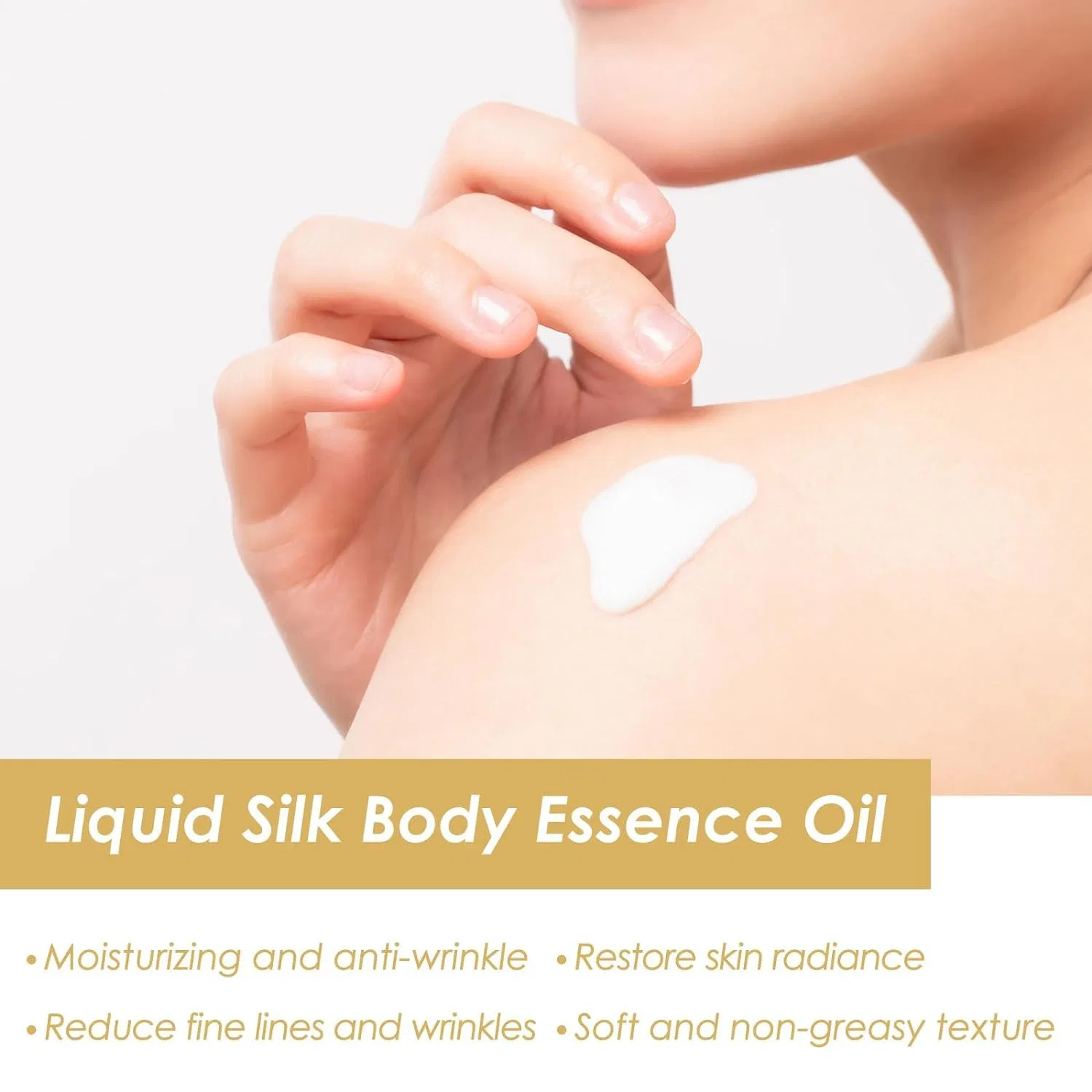 Масло для тела Silk Body Essence Oil, Eeiiey, 100 мл, 1 шт, желтый — фото 4