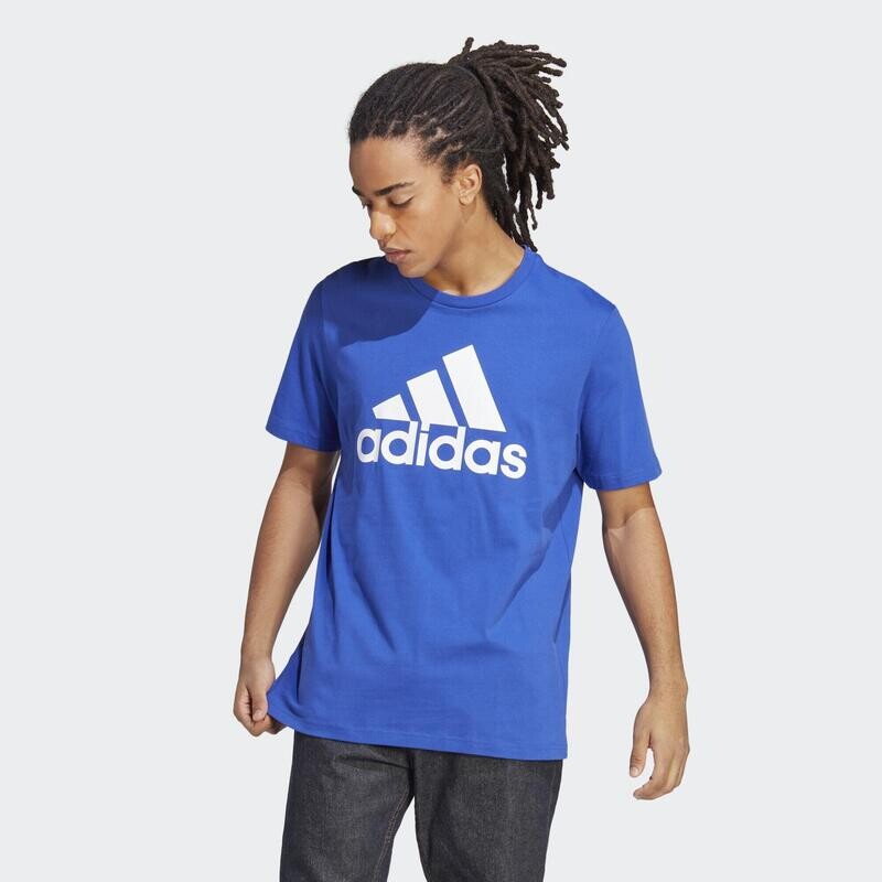 

Футболка из одинарного джерси с большим логотипом Essentials ADIDAS, цвет blau