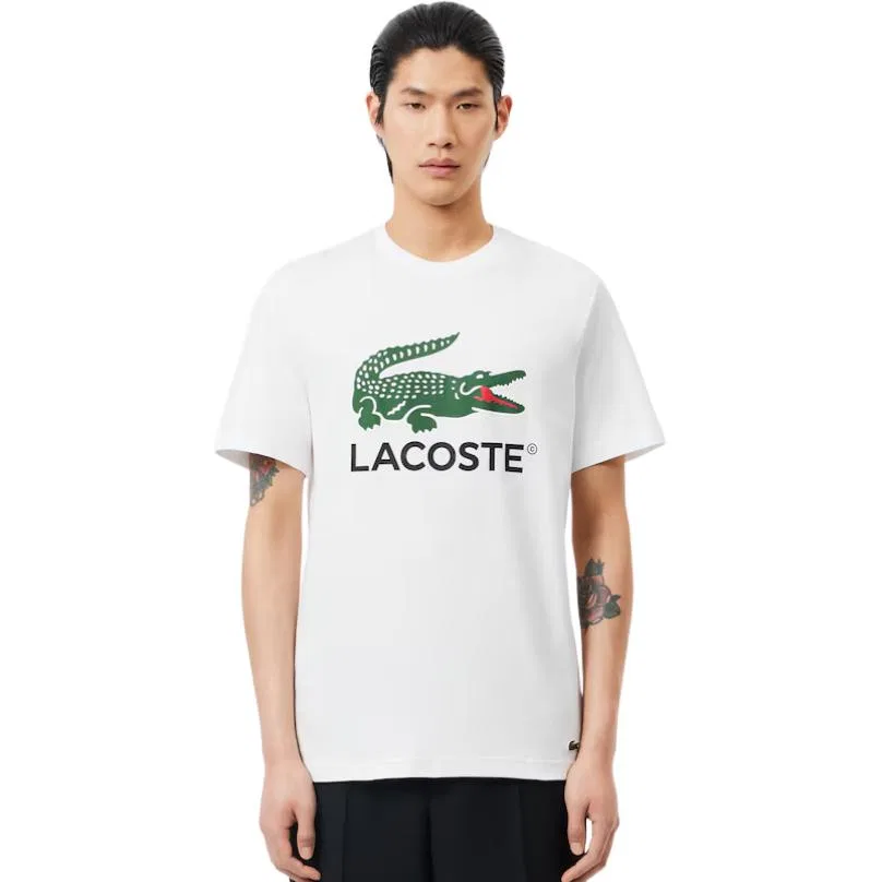 Мужская футболка с принтом Lacoste, Crocodile Green — фото 4