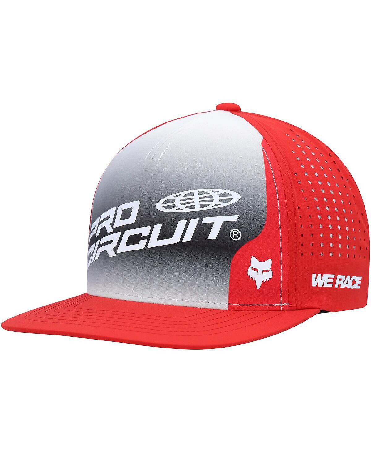 

Мужская серо-красная регулируемая бейсболка Foyl Pro Circuit Snapback Fox