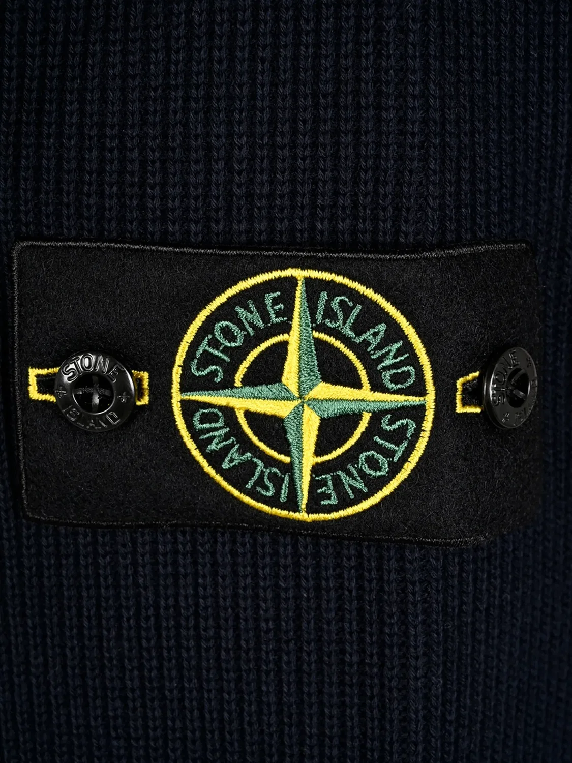 Stone Island Джемпер с круглым вырезом кашемир/хлопок синий — фото 2
