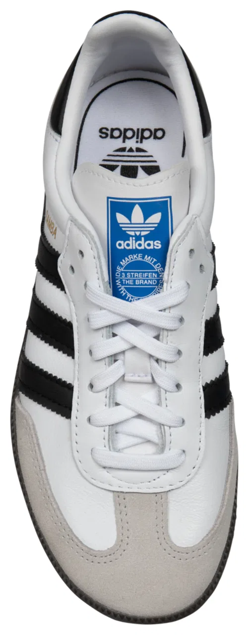 Кеды для мальчиков Samba Adidas, цвет White/Core Black/Gum — фото 4