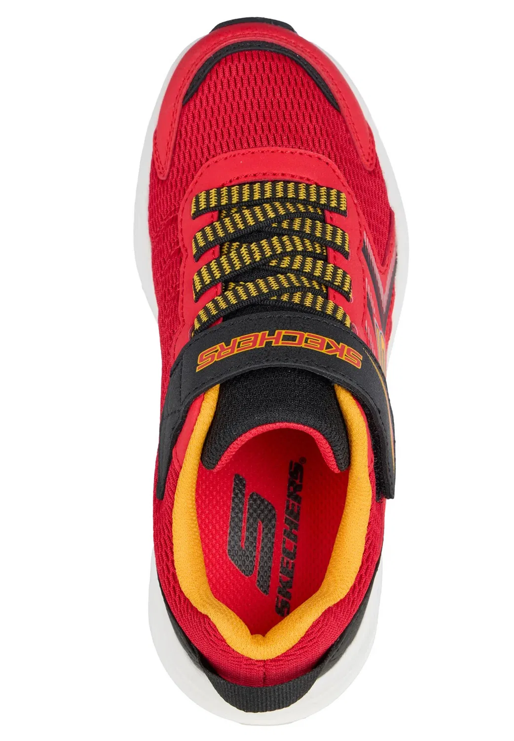 Детские кроссовки с дышащим верхом Microspec Tread Skechers, Red Black — фото 3